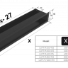 Люфт белая 9x80