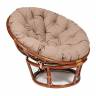 Кресло PAPASAN/ПАПАСАН 23/01 W  /с подушкой/ 115х101х104 см, Pecan (орех), экошерсть Коричневый, 1811-5