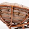 Кресло PAPASAN/ПАПАСАН 23/01 W  /с подушкой/ 115х101х104 см, Pecan (орех), экошерсть Коричневый, 1811-5