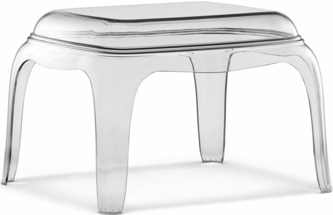 Стол-пуф прозрачный пластиковый Pasha прозрачный 600х510х410 мм